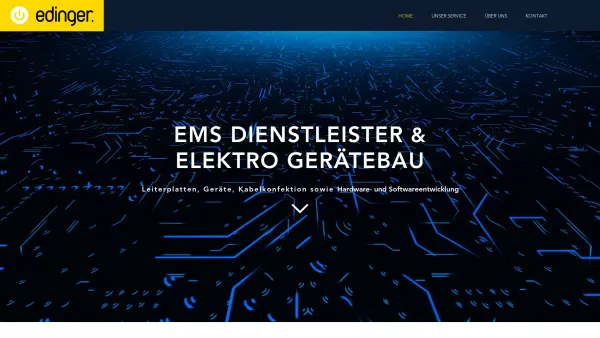 Website Screenshot: EDINGER SYSTEMS GmbH - EMS FERTIGUNG, LEITERPLATTEN & GERÄTEBAU | Edinger Systems - Söll - Date: 2023-06-15 16:02:34