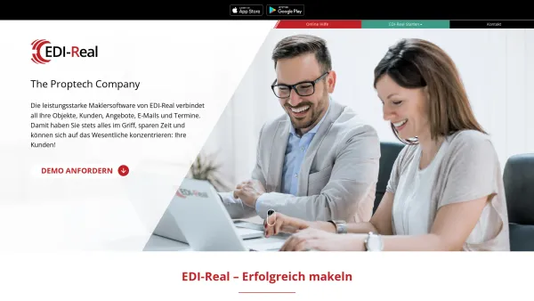 Website Screenshot: EDIORG Software GmbH EDI-Real - EDI-Real the PropTech Company - Date: 2023-06-22 15:11:10