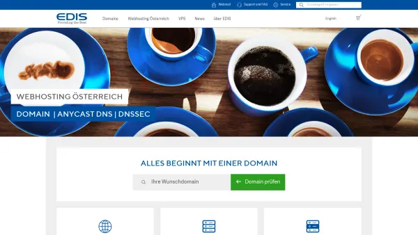Website Screenshot: EDIS GmbH - Webhosting Österreich | Domain registrieren | EDIS seit 1999 - edis.at - Date: 2023-06-26 10:26:15