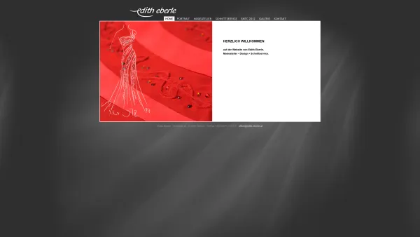 Website Screenshot: Edith Eberle Modeatelier Design Schnittservice - Webseite Edith Eberle - Modeatelier, Design, Schnittservice - Date: 2023-06-22 15:11:11