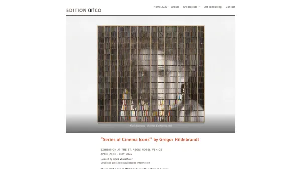 Website Screenshot: EDITION artco - Edition artCo | art projects - Date: 2023-06-22 15:11:11