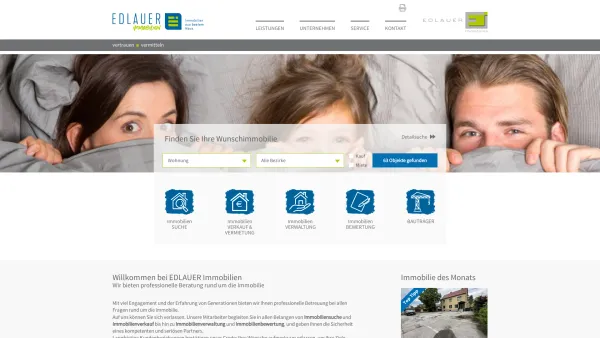Website Screenshot: Realkanzlei Edlauer Immobilientreuhänder GmbH - Home | Edlauer Immobilien - Date: 2023-06-14 10:47:24