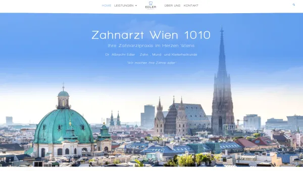Website Screenshot: Dr. Albrecht Edler - Zahnarzt 1010 Wien - Alle Kassen | Dr. Albrecht Edler - Date: 2023-06-14 10:46:41