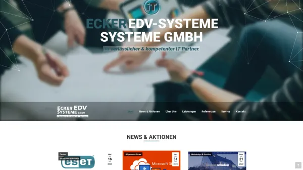 Website Screenshot: Ecker EDV-Systeme GmbH - Ecker EDV-Systeme | Ihr IT Spezialist aus Vöcklabruck und Grieskirchen - Date: 2023-06-26 10:26:15