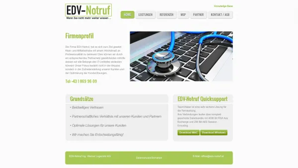 Website Screenshot: beEDV-Notruf - EDV-Notruf, Werner Lugschitz - Date: 2023-06-22 15:10:52