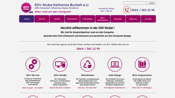 Website Screenshot: EDV-Stube Katharina Buchelt e.U. - Home - EDV-Stube Katharina Buchelt e.U. - Date: 2023-06-22 15:10:52