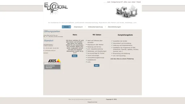 Website Screenshot: EDV-total.at Neuhauser Erwin - Date: 2023-06-14 10:39:34