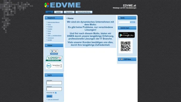 Website Screenshot: EDVME Webdesign und EDV - Dienstleistungen - EDVME.at | Webdesign und EDV Dienstleistungen - Date: 2023-06-23 11:59:47