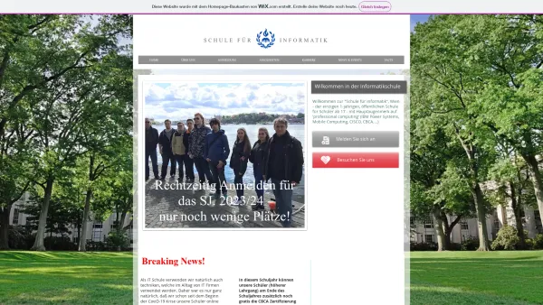 Website Screenshot: Schule für Informatik, Wien
(vormals Schule für EDV) - Date: 2023-06-14 10:38:13