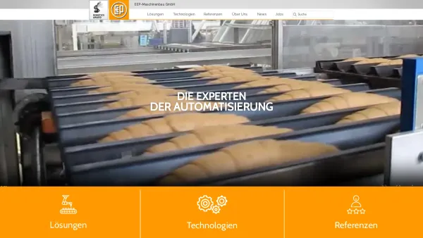 Website Screenshot: EEP-Maschinenbau EEP - EEP Maschinenbau - Die Experten der Automatisierung - Date: 2023-06-22 15:10:52