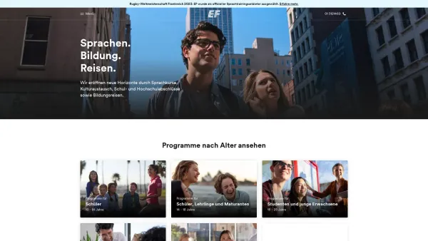 Website Screenshot: EF Education Wien - EF Education First - Österreich - Date: 2023-06-15 16:02:34