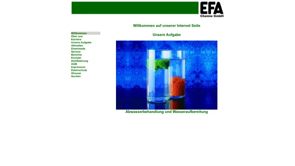 Website Screenshot: EFA Chemie GmbH - Willkommen bei EFA Chemie - Date: 2023-06-14 10:39:34