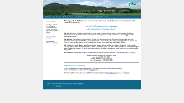 Website Screenshot: Evangelikale Gemeinde Villach - Evangelikale Gemeinde Villach - Date: 2023-06-14 10:39:34