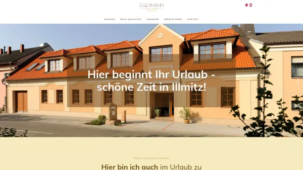 Website Screenshot: Weingut und Pension Familie EGERMANN 7142 Illmitz - Main Home – Pension zur Sonne - Date: 2023-06-22 15:00:20