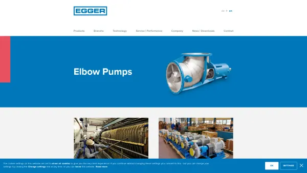 Website Screenshot: Emil Egger et Cie SA - Swiss family owned enterprise for manufacture of vortex pumps, process pumps, axial flow pumps and Iris flow control valves - Date: 2023-06-22 15:00:20