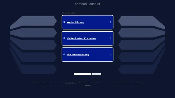 Website Screenshot: Ehrenurkunden - ehrenurkunden.at - Informationen zum Thema ehrenurkunden. - Date: 2023-06-22 15:00:20