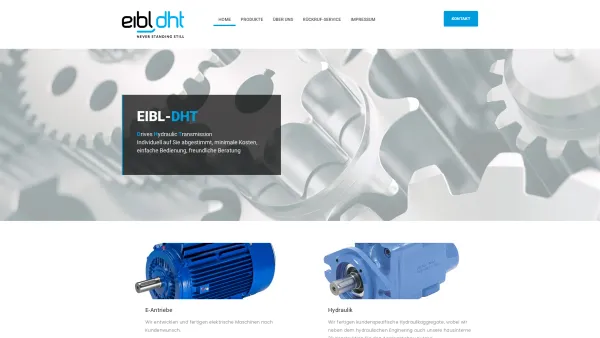 Website Screenshot: Eibl Hydraulic Drives OEG - Eibl DHT – Never Standing Still - Date: 2023-06-15 16:02:34
