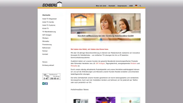 Website Screenshot: Eichberg Hotelmedien GmbH - Hotel-TV Eichberg Hotelmedien GmbH - Date: 2023-06-26 10:26:16