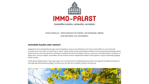 Website Screenshot: Eichelberger Immobilien - Immo-Palast.at - Das Immobilienportal im Internet - Date: 2023-06-22 15:10:52