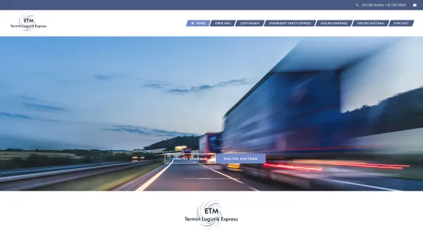 Website Screenshot: ETM Eiltransporte Minichmair
Termin Logistik Express - Eiltransporte Minichmair | Sonderfahrten | Steinerkirchen a. d. Traun - Date: 2023-06-22 15:13:18