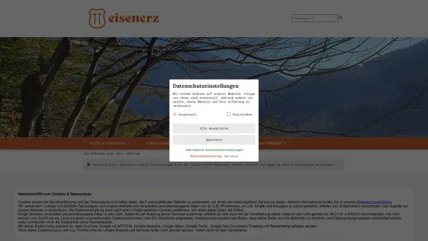 Website Screenshot: Fleischerei Imbiss Wild Transporte Gemischtwaren - Eisenerz - GEM2GO WEB - Zentrum - Date: 2023-06-22 15:13:18