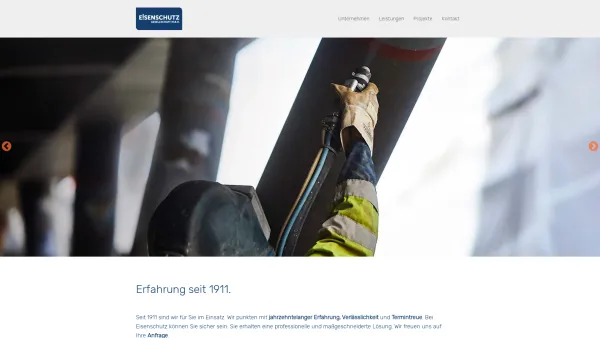 Website Screenshot: Eisenschutzgesellschaft m.b.H. - Frontpage | Eisenschutz GmbH - Date: 2023-06-14 10:39:37