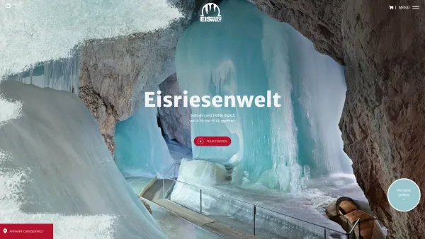 Website Screenshot: Eisriesenwelt Werfen The worlds largest ice cave - Eisriesenwelt Werfen – Die größte Eishöhle der Welt - Date: 2023-06-22 15:00:20