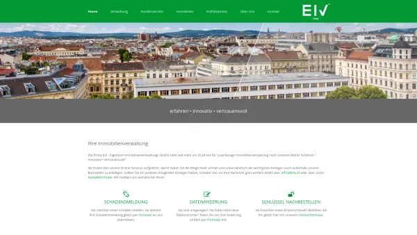 Website Screenshot: Eigentum - Immobilienverwaltungs Ges.m.b.H. - Ihre Immobilienverwaltung | erfahren • innovativ • vertrauensvoll - Date: 2023-06-15 16:02:34