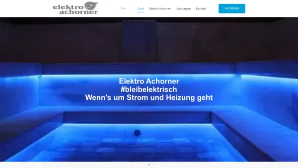 Website Screenshot: Elektro Achorner GmbH - Elektro Achorner - Ihr Experte für Gebäudeinstallation - Date: 2023-06-15 16:02:34