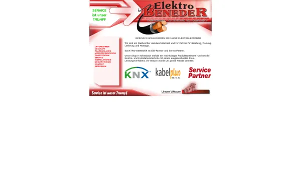 Website Screenshot: Elektro Beneder GesmbH www.elektro-beneder.at - ELEKTRO-BENEDER.AT - Date: 2023-06-14 10:47:27