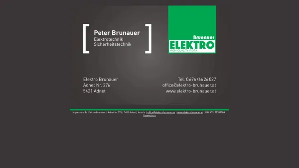 Website Screenshot: Elektro Brunauer - ELEKTRO Brunauer - Date: 2023-06-22 15:00:21