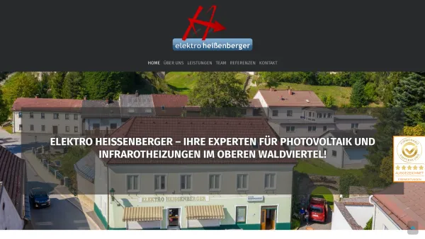 Website Screenshot: Elektro Heissenberger Walter 3874 Litschau - Elektro Heißenberger | Waldviertel | Photovoltaik & Infrarotheizungen - Date: 2023-06-22 15:00:21
