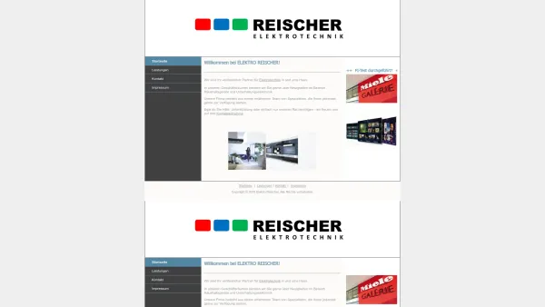 Website Screenshot: Fa. Franz Reischer Elektro-Radio-Fernsehen - REISCHER Elektrotechnik - Startseite - Date: 2023-06-22 15:11:12