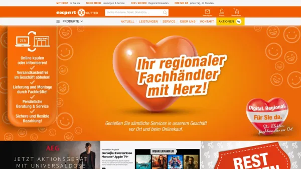 Website Screenshot: Elektro Rutter GmbH - Ihr regionaler Elektro-Fachhändler - Expert Rutter - Date: 2023-06-15 16:02:34