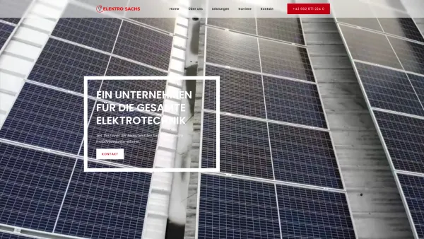 Website Screenshot: Ing. Viktor Sachs - Unternehmen für Elektrotechnik - Home I Elektro Sachs - Date: 2023-06-22 15:11:12