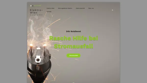 Website Screenshot: ELEKTRO WEIHS Spannung Garantiert! - Elektro-Wien – Wir sorgen für Strom - Date: 2023-06-22 15:10:53