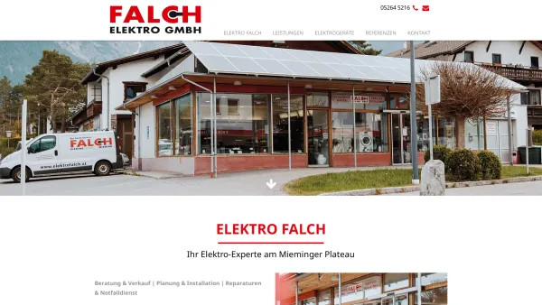 Website Screenshot: Elektro Falch GesmbH - www.elektrofalch.at : Elektro Falch - Date: 2023-06-22 15:10:53