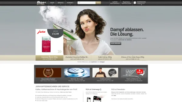 Website Screenshot: Elektrogeräte Vertriebs LauraStar - JURA Kaffeemaschinen, Pflege und Service - Date: 2023-06-14 10:39:37