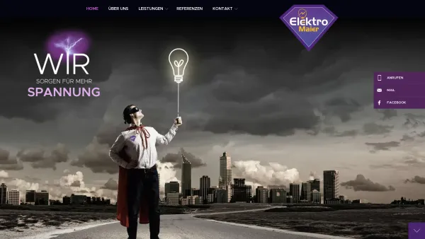 Website Screenshot: Elektro Maier - Home - Elektor Maier GmbH - Maishofen - Date: 2023-06-14 10:39:37