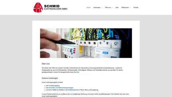 Website Screenshot: Ing. Leopold Schmid - Herzlich Willkommen! • Schmid Elektroanlagen GmbH - Date: 2023-06-15 16:02:34