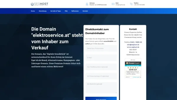 Website Screenshot: Elektro Föchterle - Die Domain steht vom Inhaber zum Verkauf – Die Domain steht vom Inhaber zum Verkauf - Date: 2023-06-15 16:02:34
