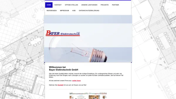 Website Screenshot: Bayer Elektrotechnik - Bayer Elektrotechnik GmbH - Home - Date: 2023-06-22 15:10:53