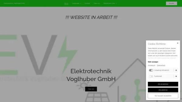 Website Screenshot: Walter bei Elektro Voglhuber - Herzlich Willkommen! | Elektrotechnik Voglhuber GmbH - Date: 2023-06-22 15:10:53