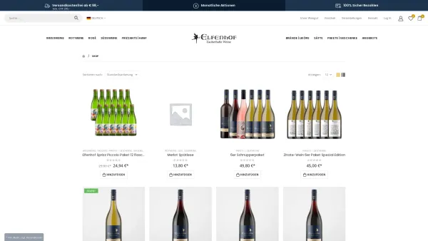 Website Screenshot: Elfenhofschenke - Produkte – Elfenhof-Webshop - Date: 2023-06-22 15:00:21