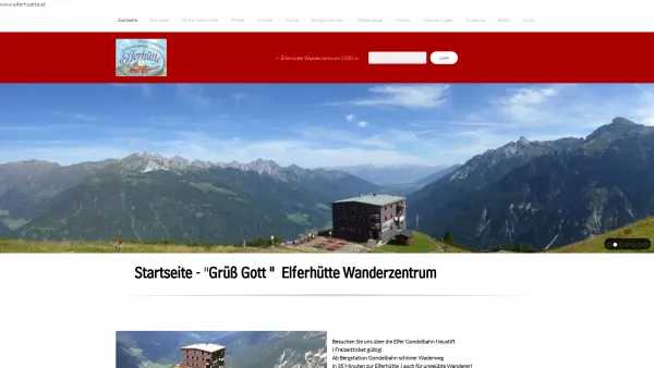 Website Screenshot: Elferhütte Stubaital Tirol Wanderzentrum www.elferhuette.at 05226/2818 - Elferhütte Wanderzentrum - Startseite - Date: 2023-06-22 15:00:21