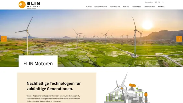 Website Screenshot: VA TECH ELIN EBG Motoren GmbH; - ELIN Motoren - ELIN Motoren - Date: 2023-06-22 15:00:21