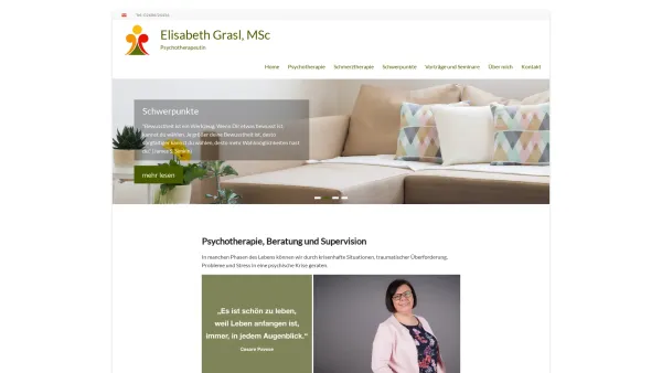 Website Screenshot: Elisabeth Grasl - Home - Elisabeth Grasl, MSc - Date: 2023-06-22 15:00:21