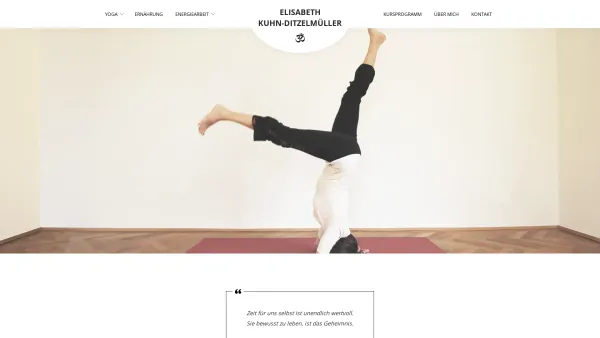 Website Screenshot: Kuhn Elisabeth - Elisabeth Kuhn - Yoga - Date: 2023-06-14 10:47:27