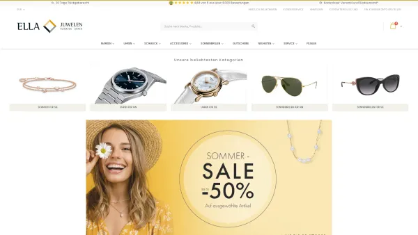 Website Screenshot: ELLA Juwelen GmbH - ELLA JUWELEN - Uhren und Schmuck kaufen - Date: 2023-06-22 15:00:21