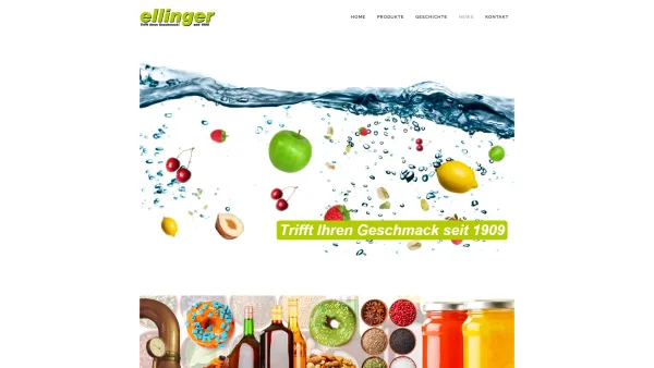 Website Screenshot: Ellinger & Co nunm. GmbH & Co. KG - ellinger essenzen | Trifft Ihren Geschmack seit 1909 - Date: 2023-06-22 15:00:21